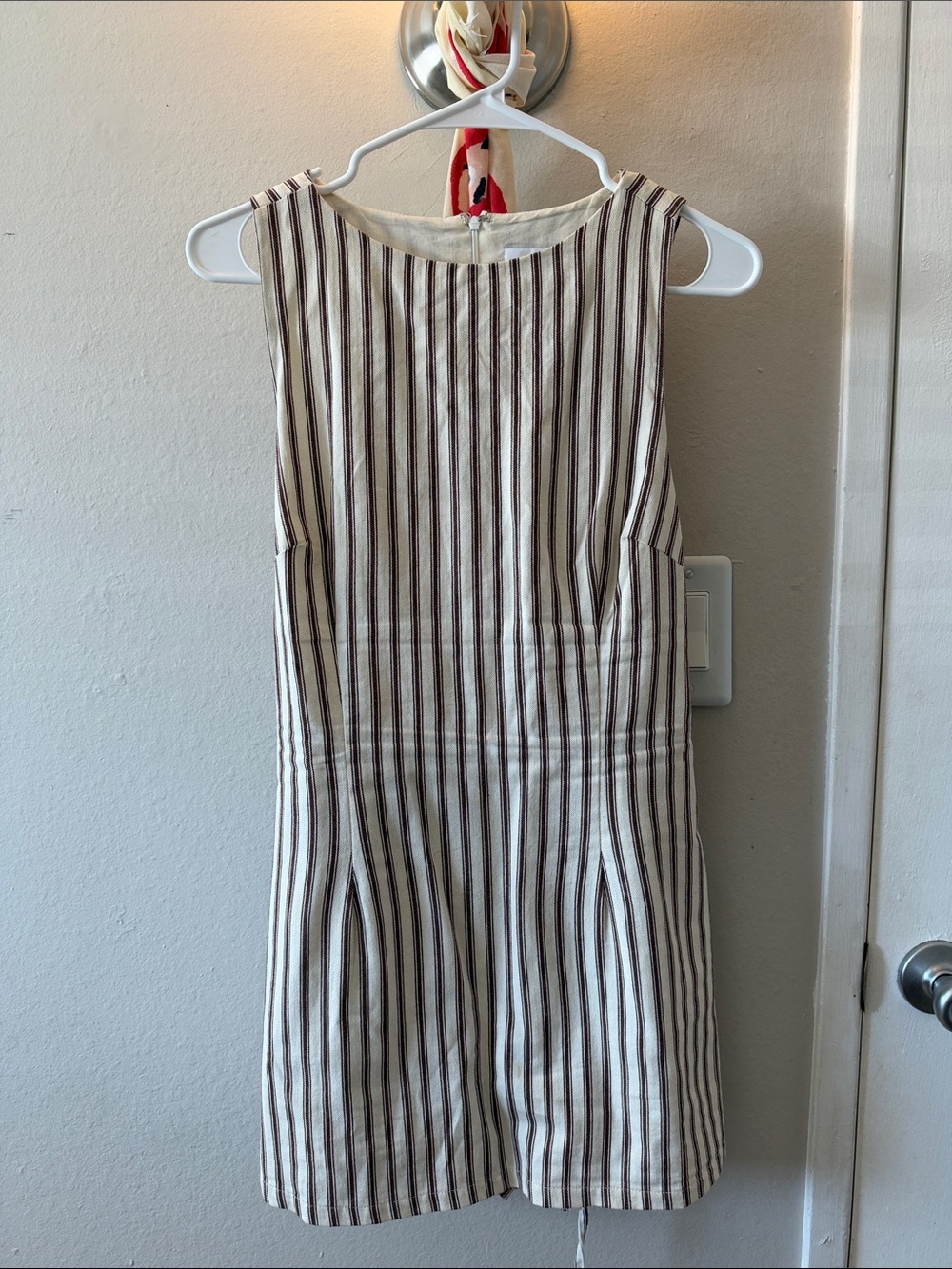 Princess Polly Yumiko romper brown stripes